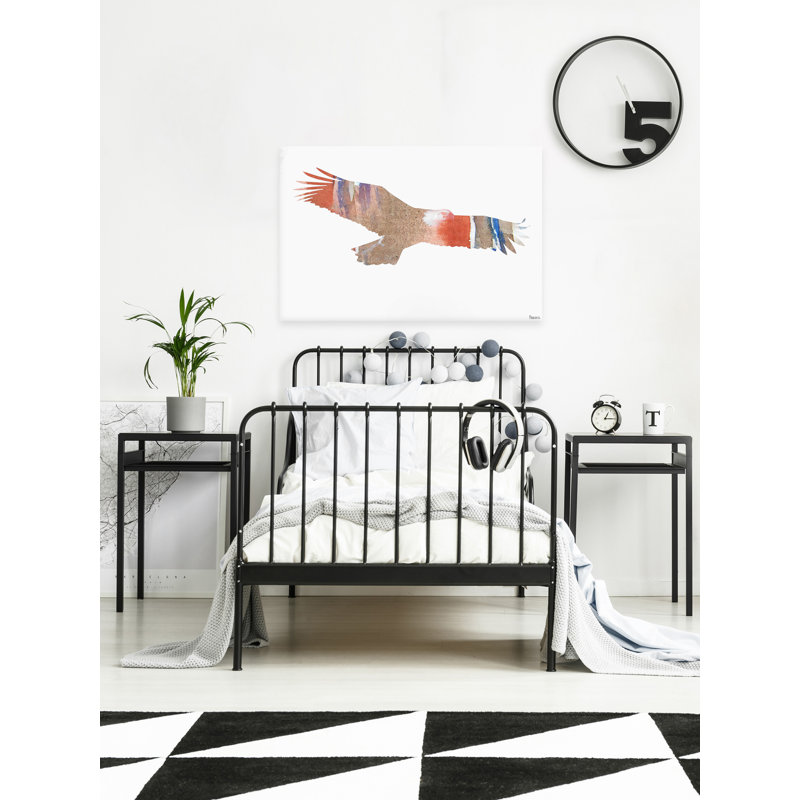 Impression sur toile tendue « american eagle », H 8 po x l 12 po x P 1,5 po