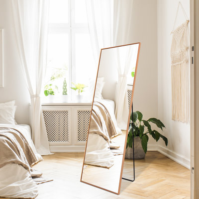 Metal Rectangle Floor Mirror