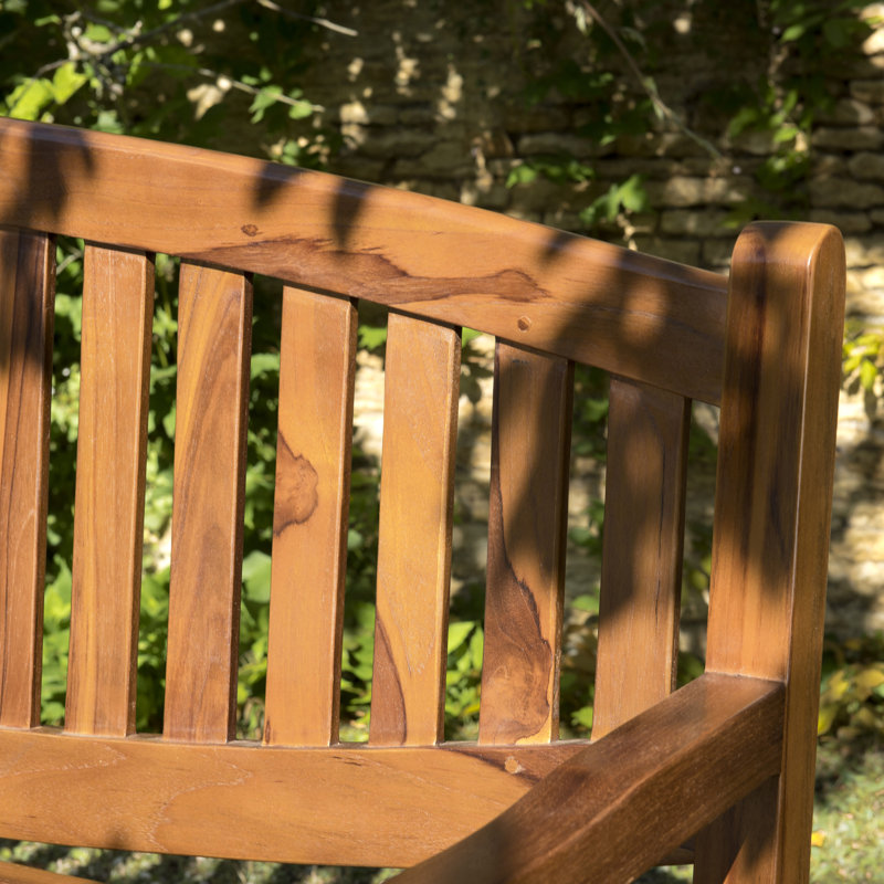 Birge Solid Wood Teak Outdoor Bench