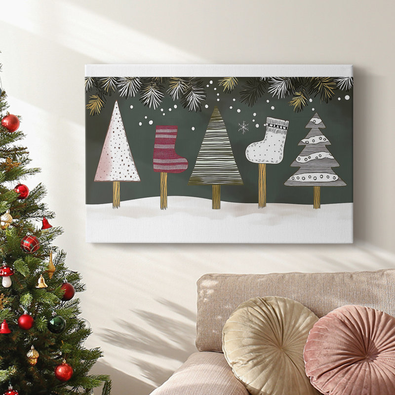 Christmas Holiday Arts - Toile tendue avec châssis XMA171398, H 8 po x l 12 po