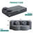 75.5" Foldable Lychee Velvet Convertible Sleeper Couch, No Assembly Required Compression Sofa Bed with Soft Pillows, For Bedroom and Apartment, Gray-1027406749