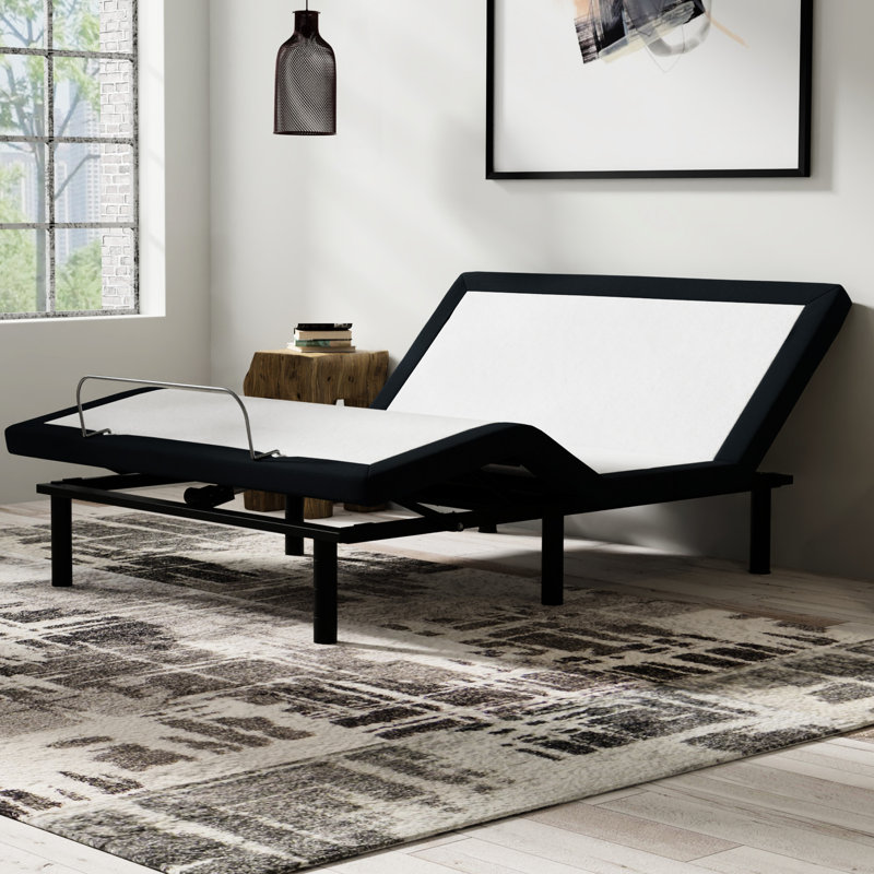 Base de lit réglable pour grand lit avec massages, DEL, grand zéro avec massage, et