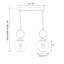 Luminaire suspendu pour îlot de cuisine 1 lumière Caldwell-1885679575