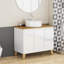 Meuble-lavabo autoportant avec lavabo