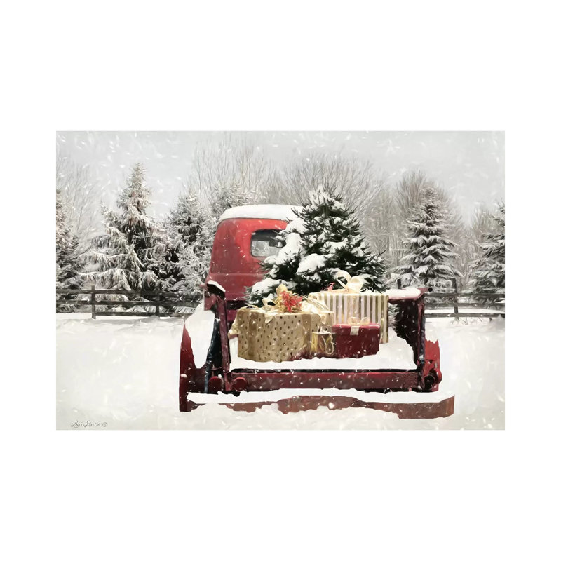 Snowy Presents by Lori Deiter - Print on Canvas, Wrapped Canvas, 45.72cm H x 66.04cm W x 3.81cm D