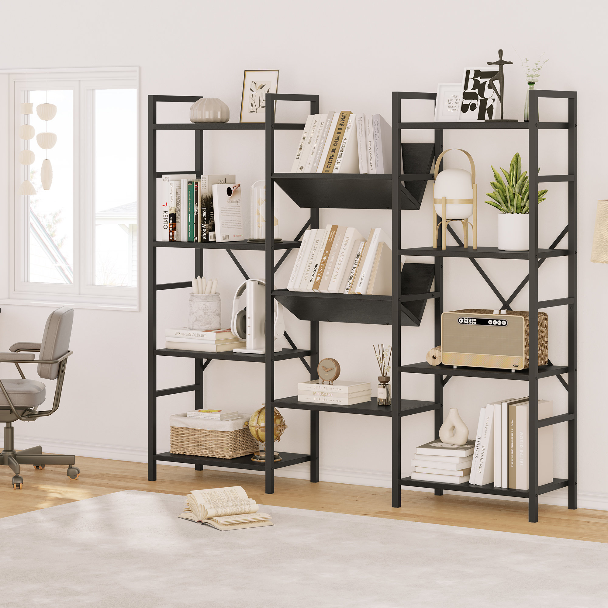 17 Stories Nandito Etagere Bookcase - Wayfair Canada