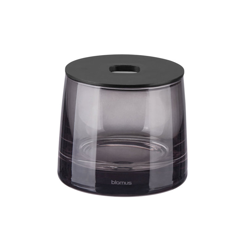 AVA Glass Storage Container - Black Glass with Black Lid, Black Glass with Black Pump