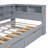 Wooden Daybed With 2 Drawers, Daybed With Storage Shelf And USB Charging Ports-1951530550