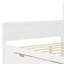 Lit de jour en bois avec tablettes de rangement pratiques et bureau, tablettes latérales pour lit double blanc antique-1436490911
