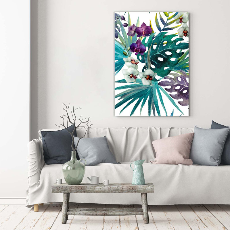 Hawaiian Pattern - Wrapped Canvas Print