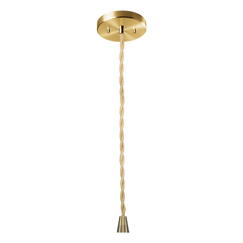 Gela 1 - Light Dome Pendant, Antique Brass, 6.25" H x 13.5" W x 13.5" D