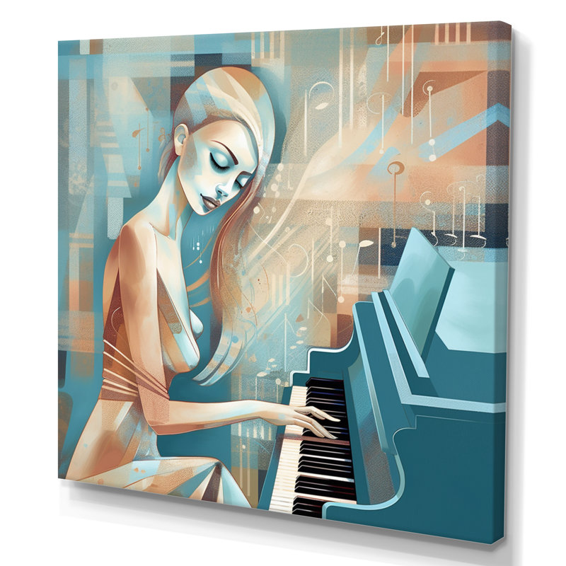 Classician Pianist II, H 16 po x l 16 po x P 1 po, Toile tendue