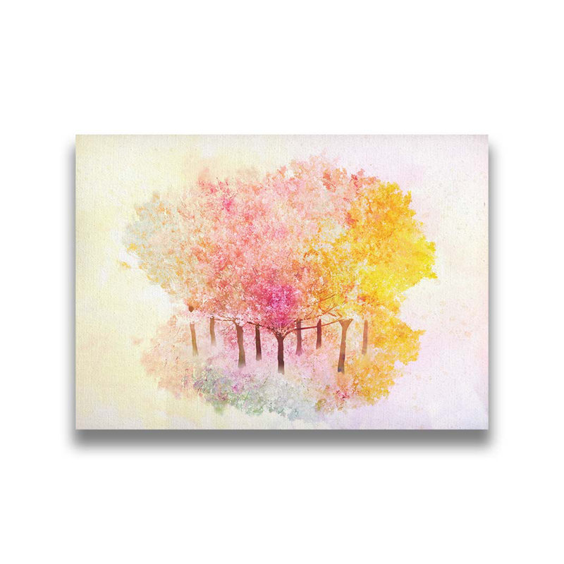 Happy Oak Grove par Hal Halli. Impression sur papier - Montée et encadrée, H 40 po x l 52 po