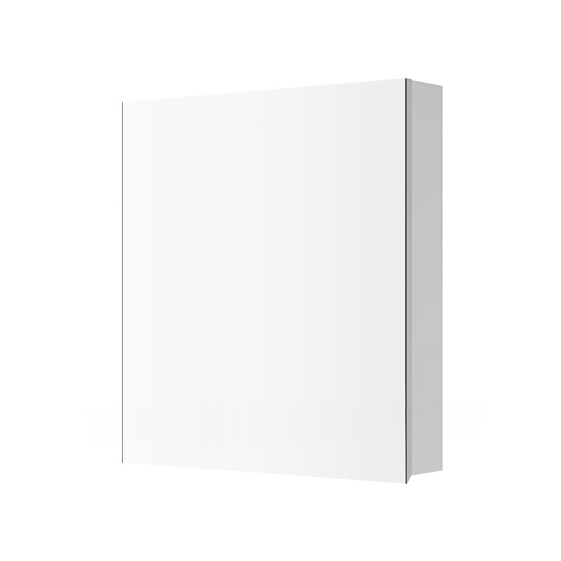Armoire à pharmacie avec miroir à bords biseautés, porte à ouverture à droite et porte sans cadre l 24 po x H 26 po