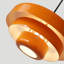 Luminaire suspendu orange à 3 niveaux en forme de gâteaux