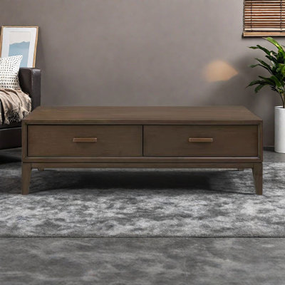 American oak rectangular end table