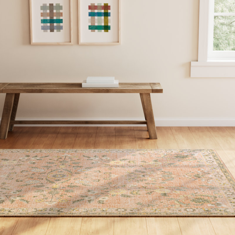 Berger Floral Indoor Rug, Rectangle 5' x 7'6"
