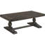 Table basse 52 po en bois gris tourterelle transitionnel - Table de salon en bois massif