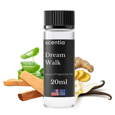 Scentia Resort Diffuser Oil Inspired By The Westin Resort Scent - 20 Ml 0.67 Fl Oz - Essential Oil Blend White Tea, Cedarwood & Amber Notes For Aromatherapy Diffusers And Humidifiers - Dream Walk
