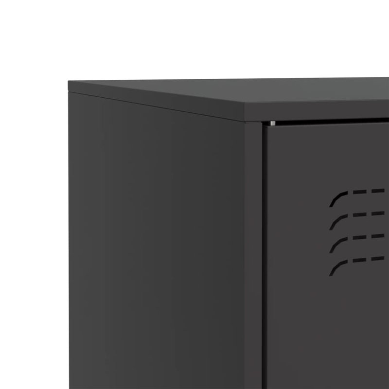 Shelman Steel Accent Cabinet, Black