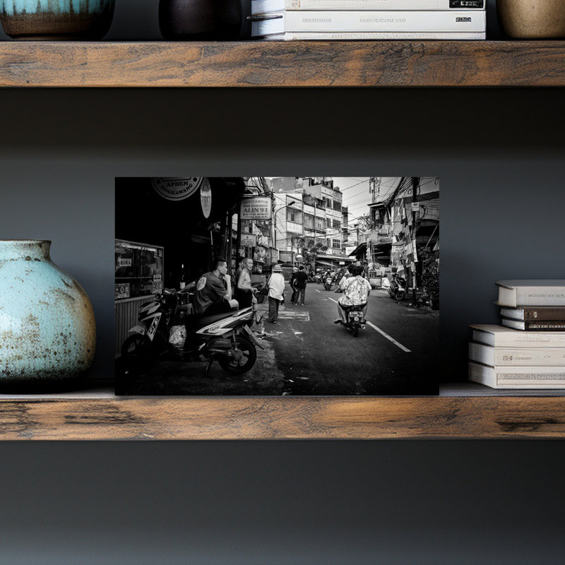 Contemporary Art Abstract Contemporary City Wall Art by Rahmad Adriansyah - Wrapped Canvas Print, 20.32 cm H x 30.48 cm W