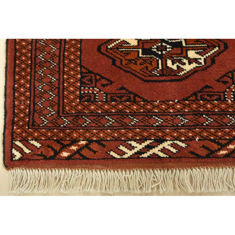 Tapis rouge unique 4 pi 4 po x 6 pi 4 po One-of-a-Kind