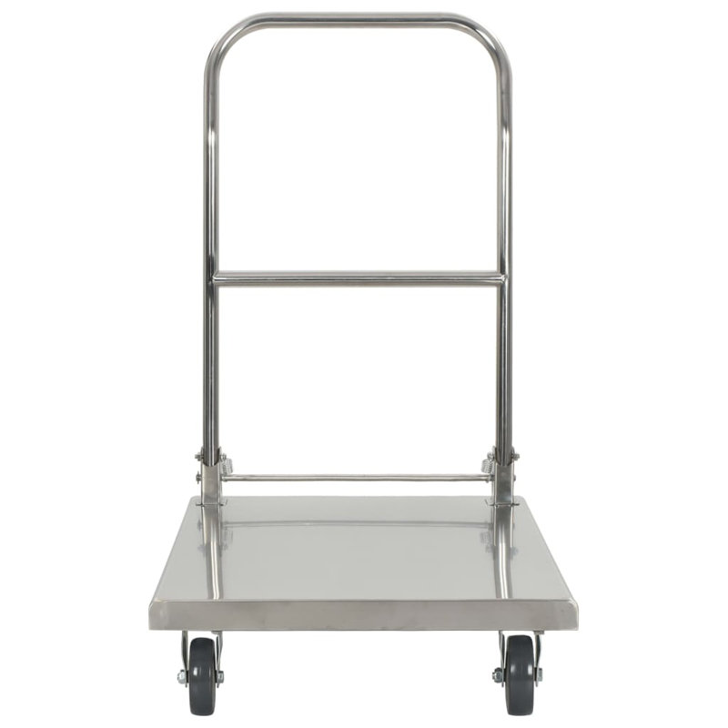 Chariot à plateforme pliable en acier inoxydable