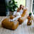 Big Joe Modora Bean Bag Chair Lounger And Ottoman Bundle, Copper Harbor Vegan Leather-118303240-116471804
