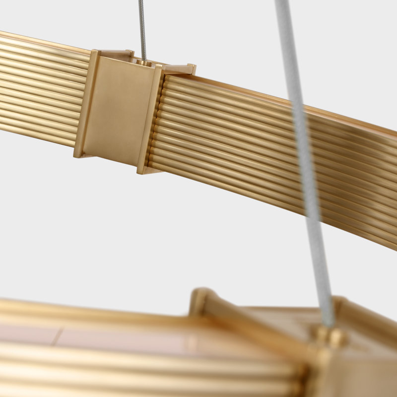 Hughes 6 - Light Solid Brass LED Chandelier by Ralph Lauren