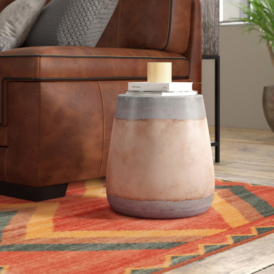 Concrete Top End Table