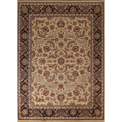 Tapis indien à motif floral All-Over 9 x 12