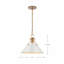 Luminaire suspendu conique à 1 lumière Rodarte-1773667682-1773667681