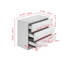 Commode blanche à 3 tiroirs Amaiia-116459126