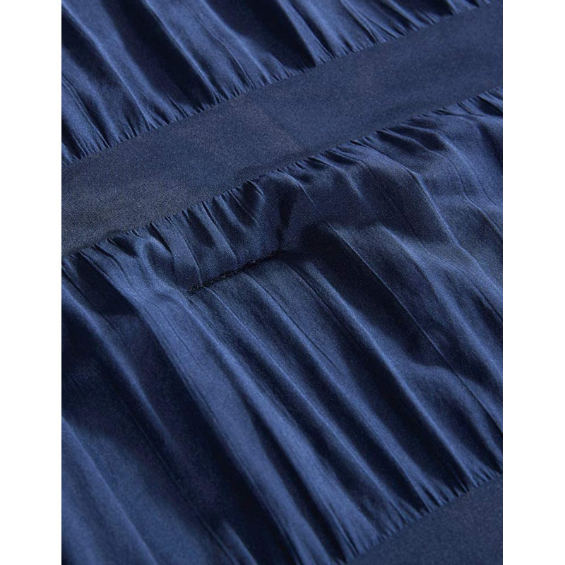 Ertan Microfiber Comforter Set, Twin Comforter + 1 Standard Shams, Navy Blue