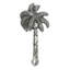 Tropical palm tree 3 inches center to center vertical pull in Chalice