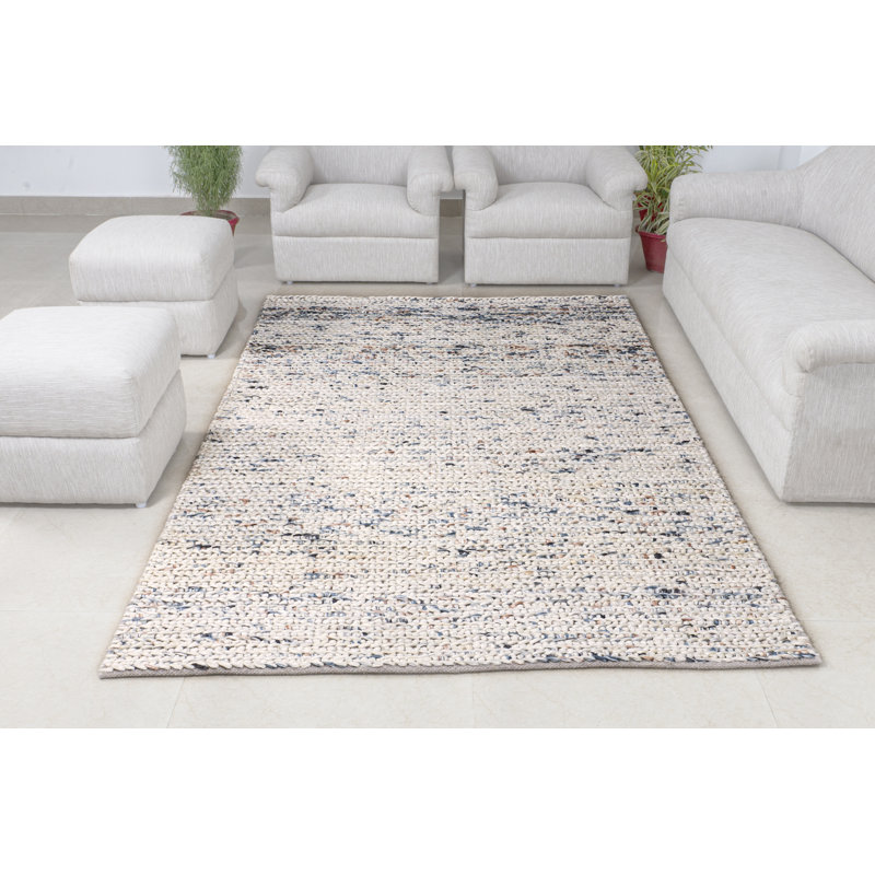 Zohra Handmade Flatweave  Ivory/Brown/Grey Jute Area Rug By Tufty Home, Rectangle 5' x 8'