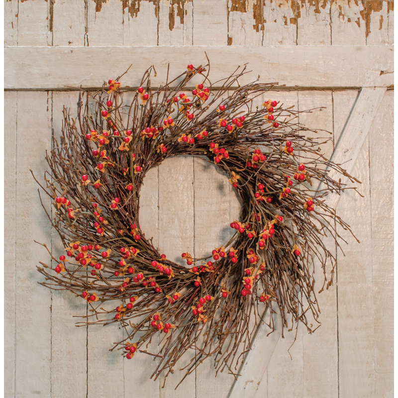 Faux Twig 22'' Wreath