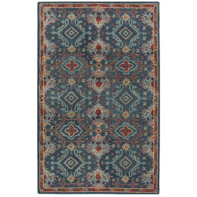 Tapis oriental en laine touffeté à la main Wahcheechee