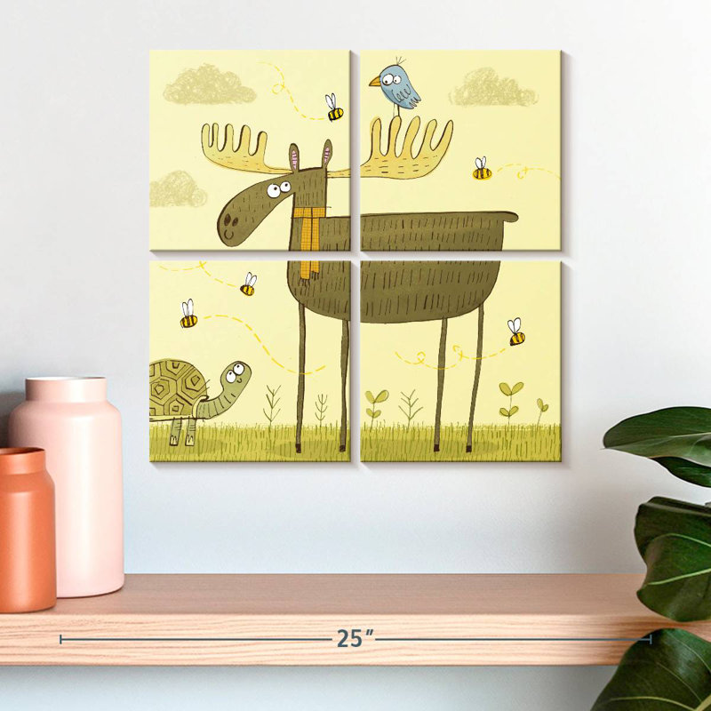 Ashelle Friendly Moose, 18" H x 18" W
