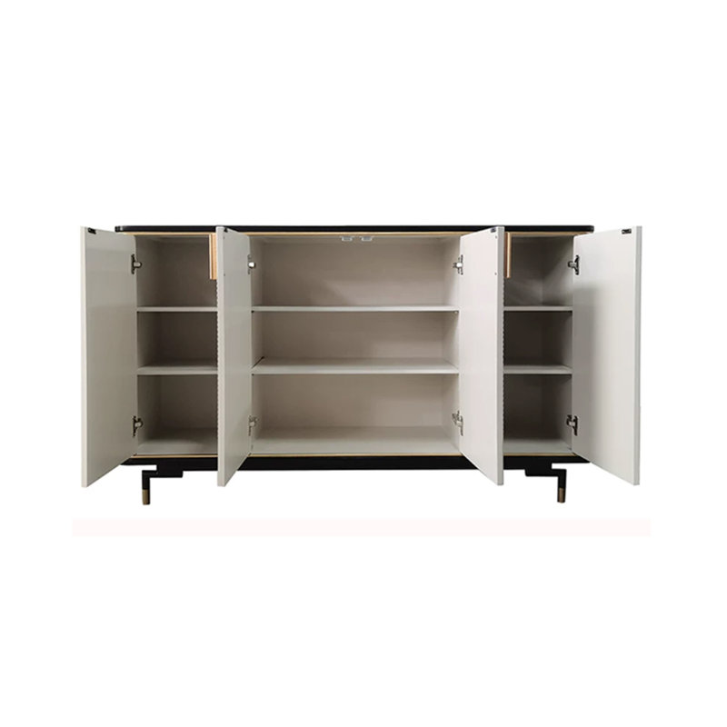 Armoire d'entrée de style italien, Grey/Beige/Black