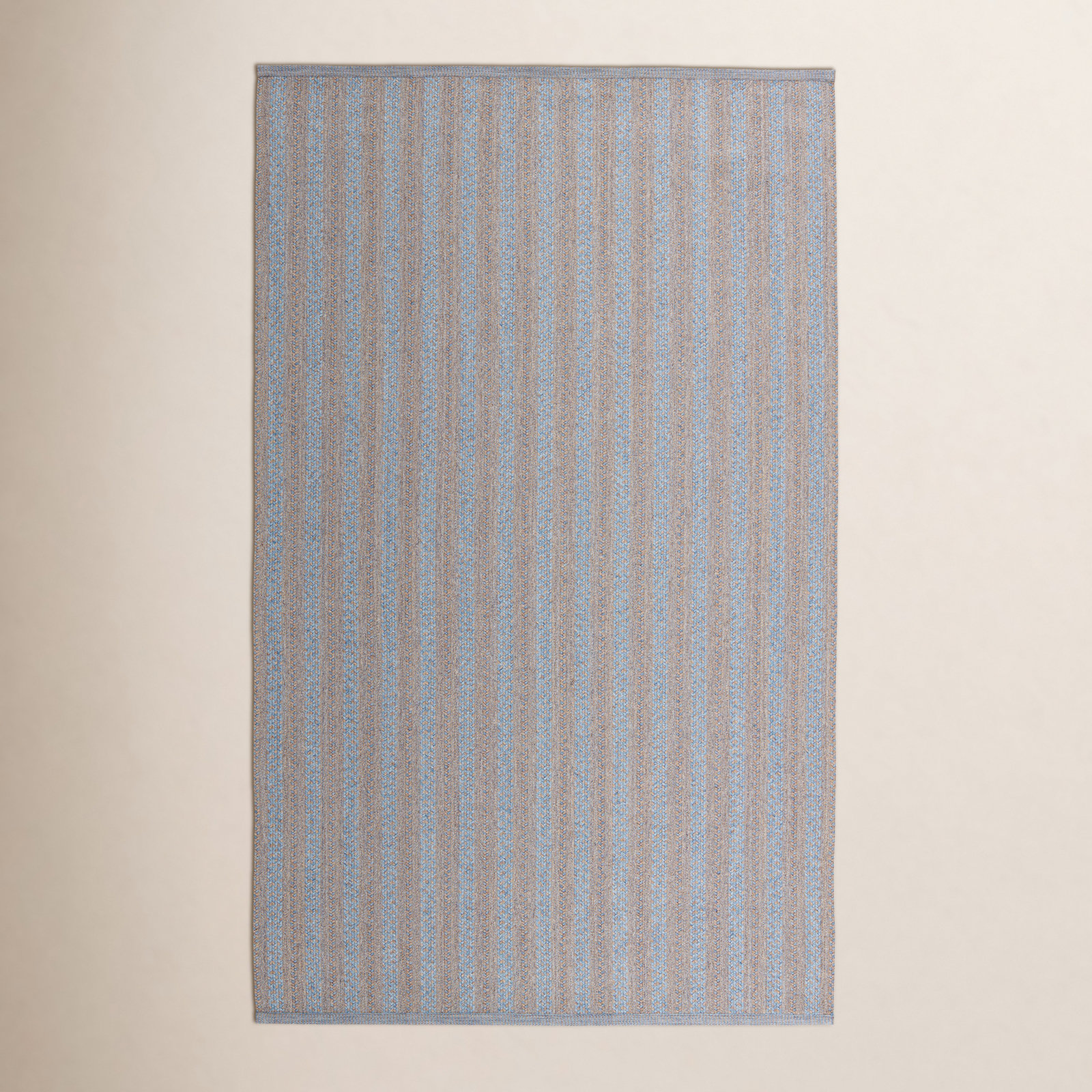 Dieterich Handmade Brown/Blue Indoor/Outdoor Rug, Rectangle 4' x 6'