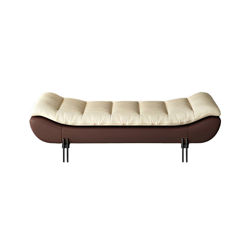Vasilika, H 16,53 po x l 70,86 po x P 19,68 po, Café / blanc cassé
