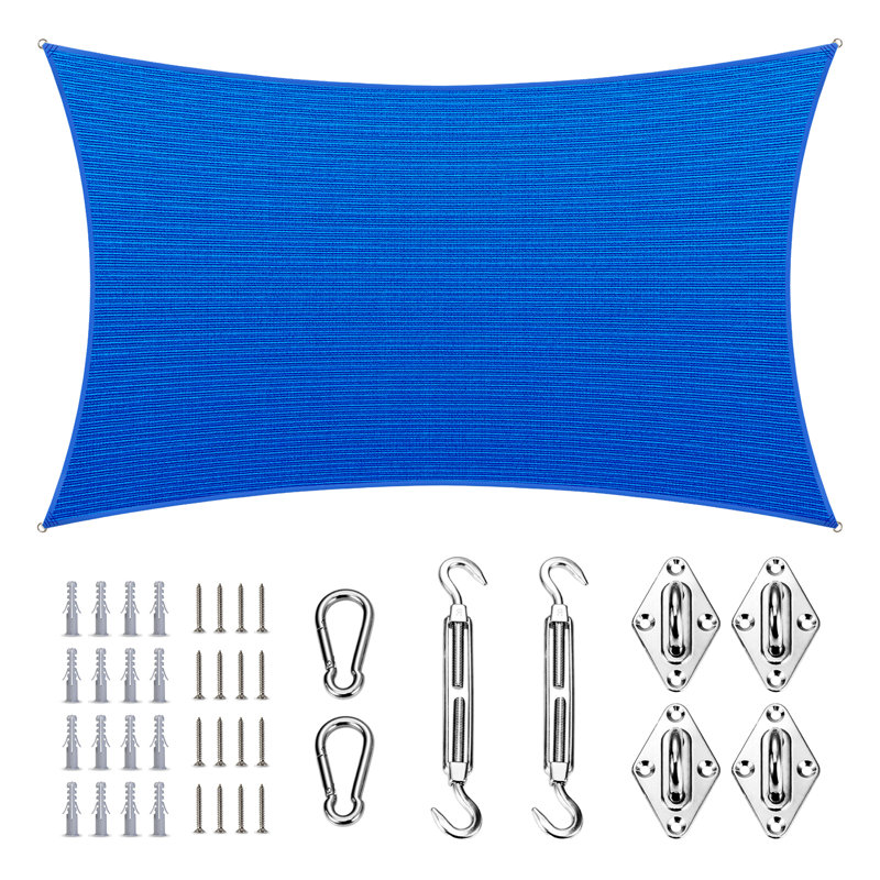 Voile d'ombrage Amgo Customize, Bleu, 8 pi x 8 pi
