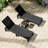 Outdoor Side Table for Patio, 16" HDPE Waterproof Square Storage All-Weather Table