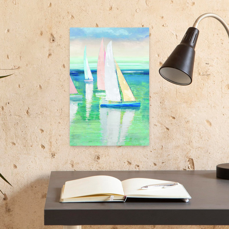 Art contemporain, art mural abstrait côtier, H 18 po x l 12 po
