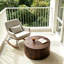 Table basse cylindrique en noyer foncé Brayden Studio-2022331245