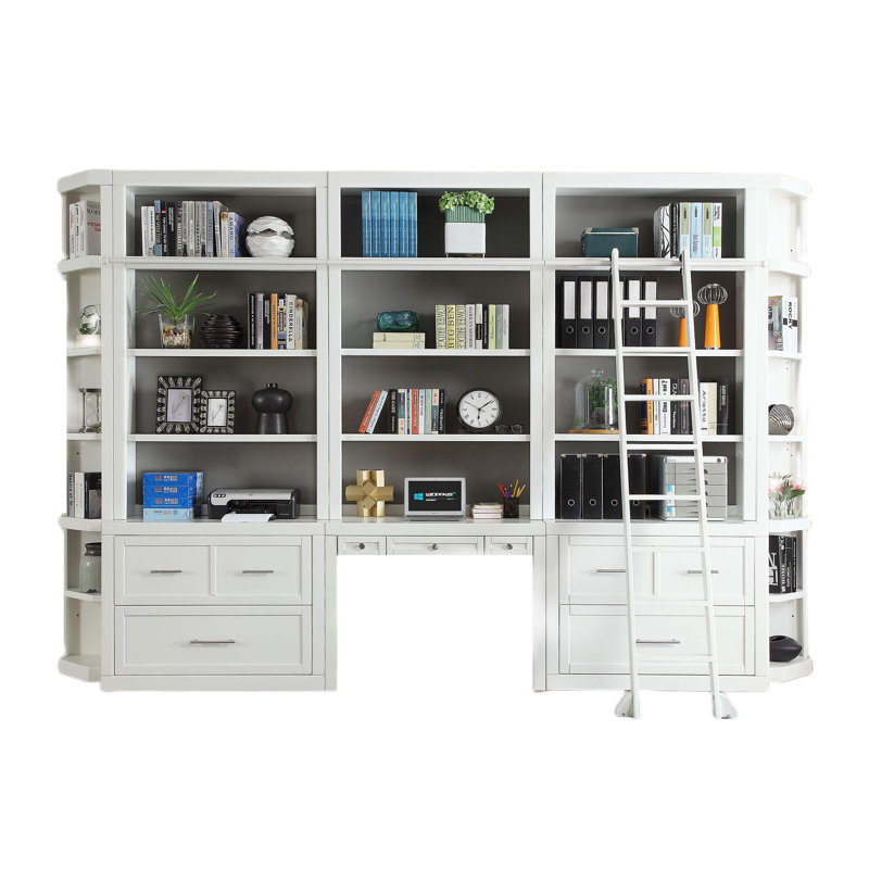 Drake 9 Piece Workspace Storage Library Wall