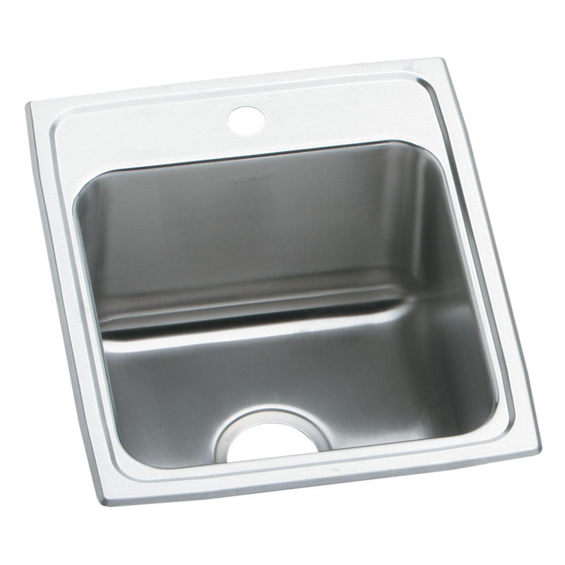 Évier de cuisine encastré Lustertone L 17 po x l 20 po, 1 trou