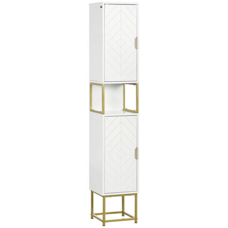 Paulikens Freestanding Tall Bathroom Cabinet