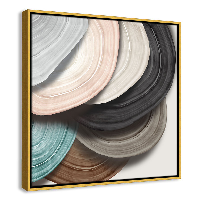 Disks I Print par Eva Watts, Or, H 25,5 po x l 25,5 po